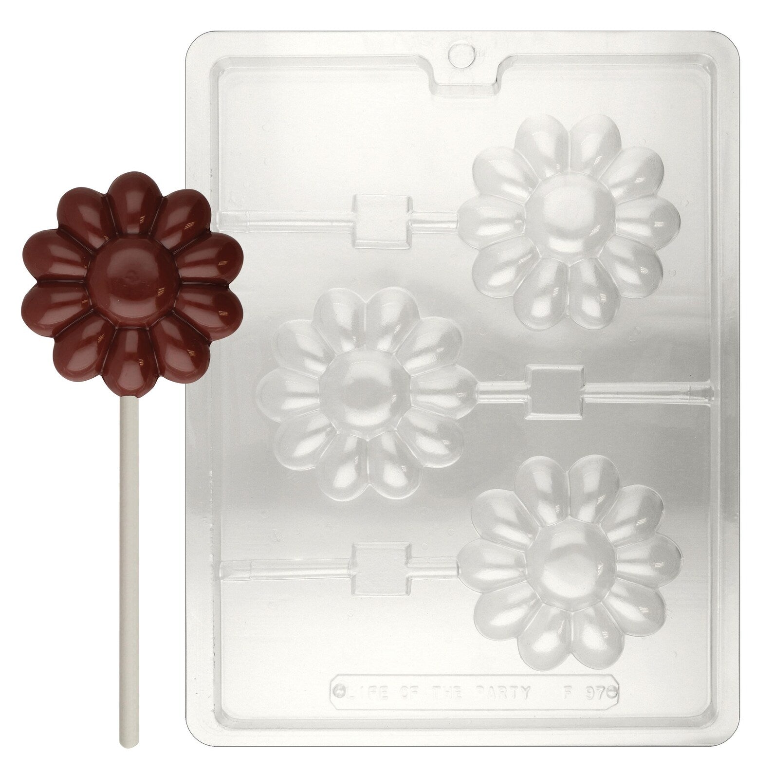 Large Daisy Lollipop Sucker Chocolate Candy Mould