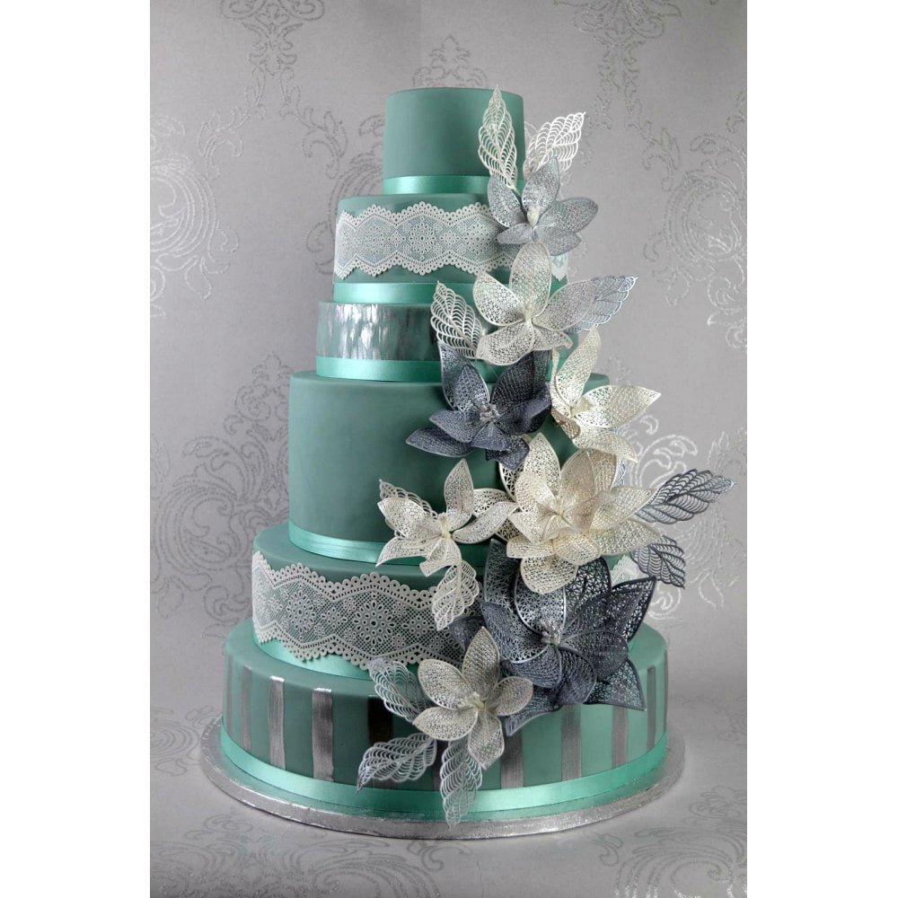 Fantasy Flower Petals And Leaves - 3D Large Lace Mat