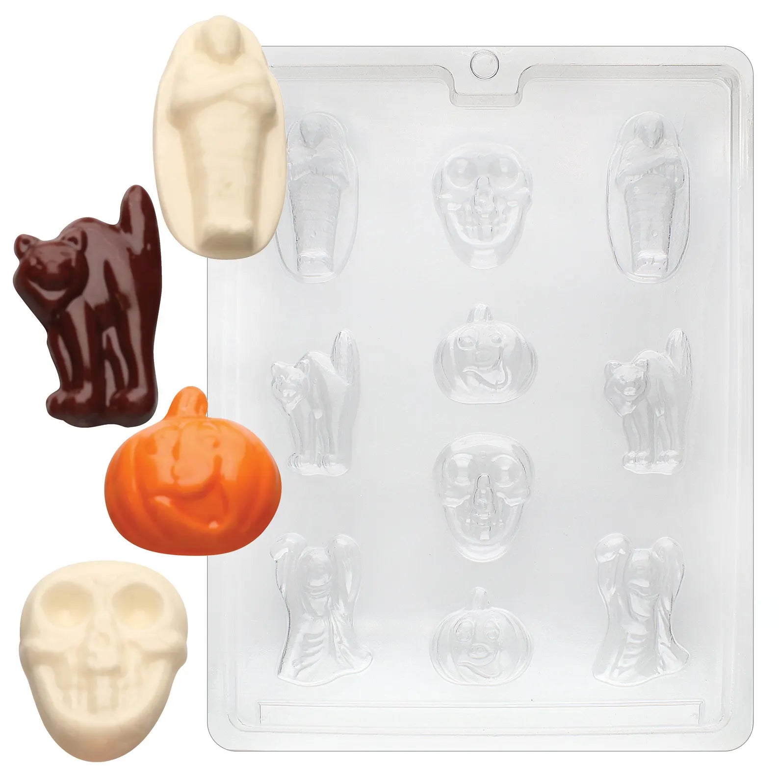 ASSORTED HALLOWEEN FIGURES WITH PUMPKIN CHOCOLATE MOULD
