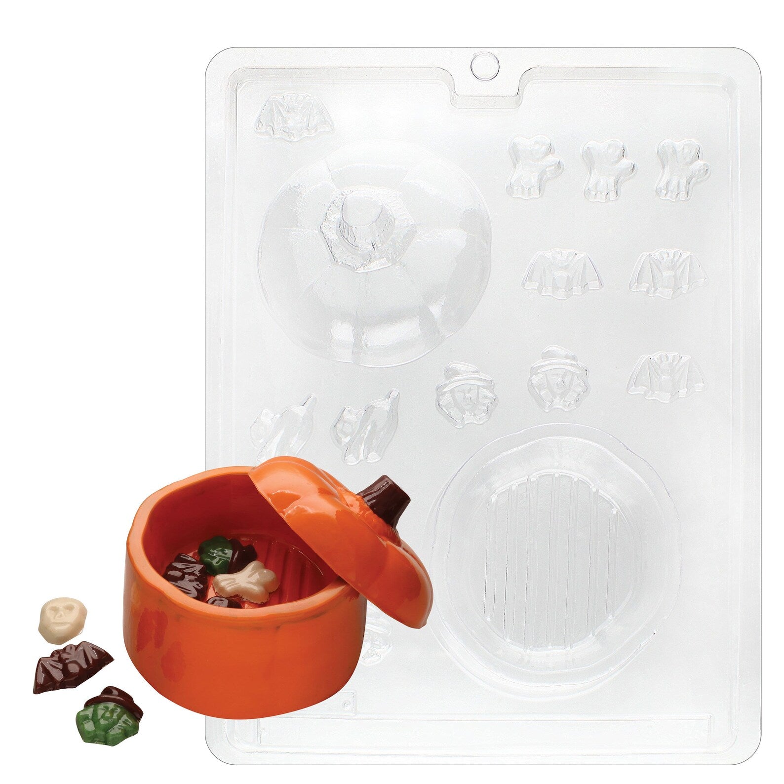 LARGE PUMPKIN POUR BOX CHOCOLATE MOULD