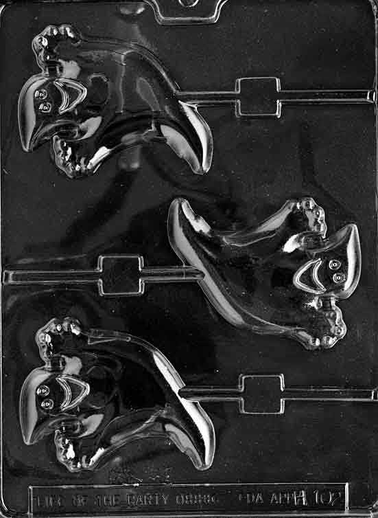 Halloween Happy Ghost Lollipop Chocolate Candy Mould