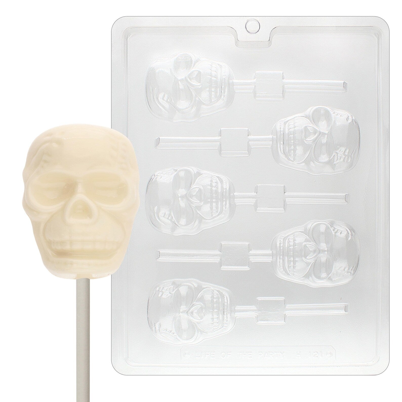Halloween Scary Skull Lollipop Chocolate Candy Mould