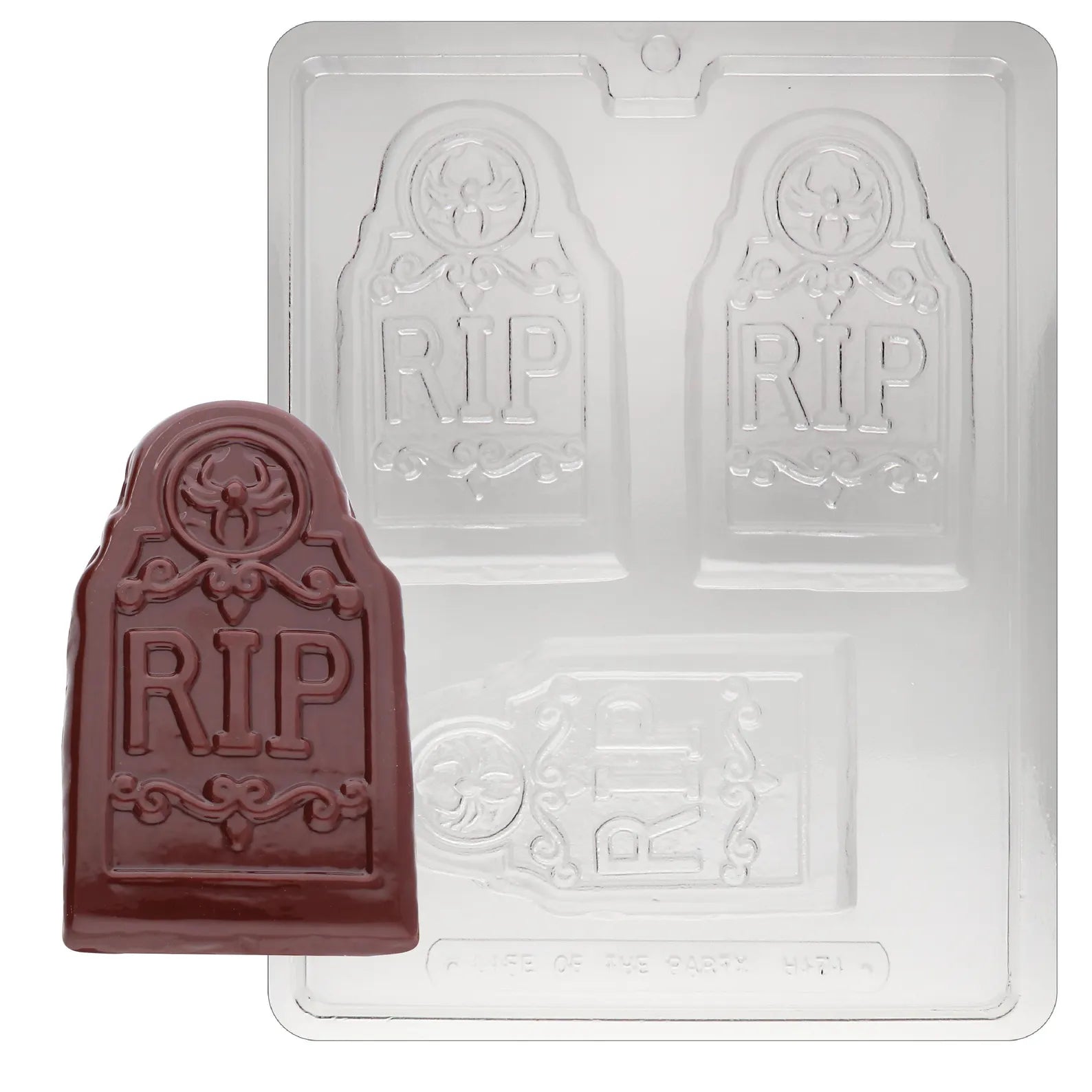 R.I.P. Tombstone Bar Halloween Chocolate Candy or Soap Mould