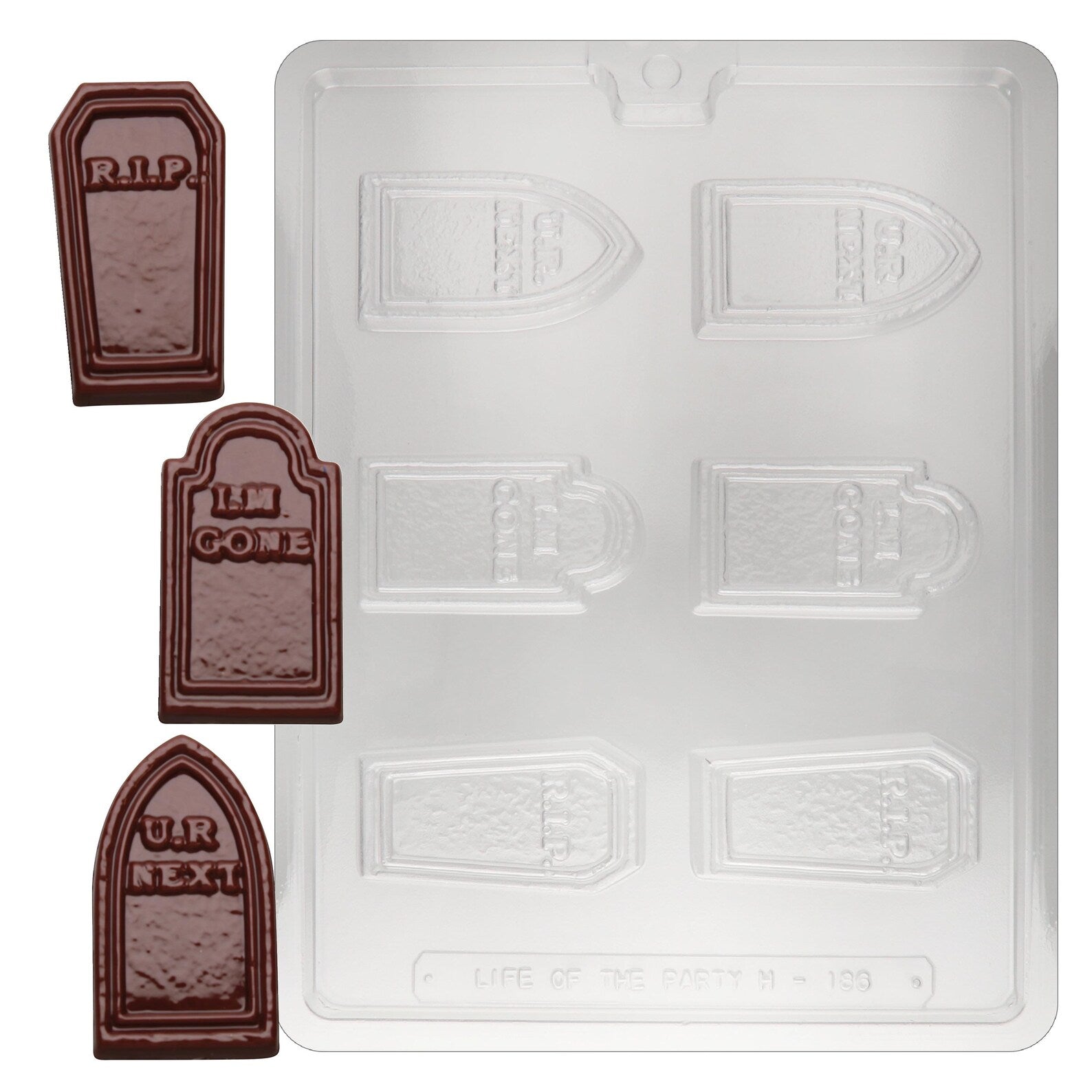 TOMBSTONES/UR NEXT/IM GONE/RIP Chocolate Mould