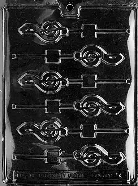 G Clef Musical Note Music Lollipop Chocolate Candy Mould