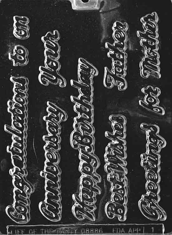 Salutations Chocolate Candy Mould