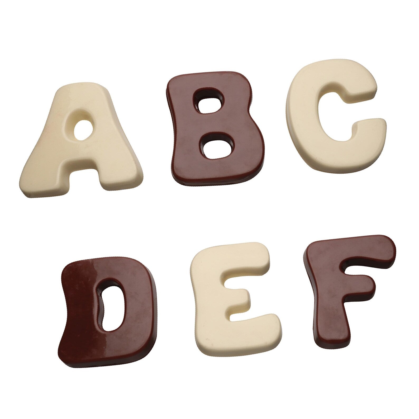 CHUNKY LETTERS  AND STARS CHOCOLATE MOULD
