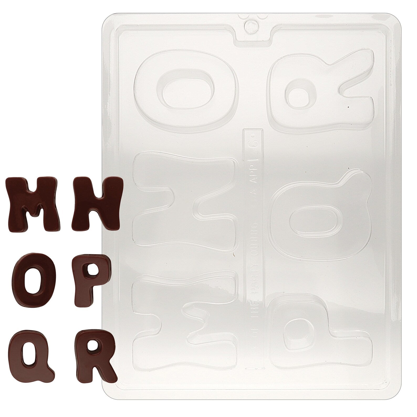 CHUNKY LETTERS  AND STARS CHOCOLATE MOULD
