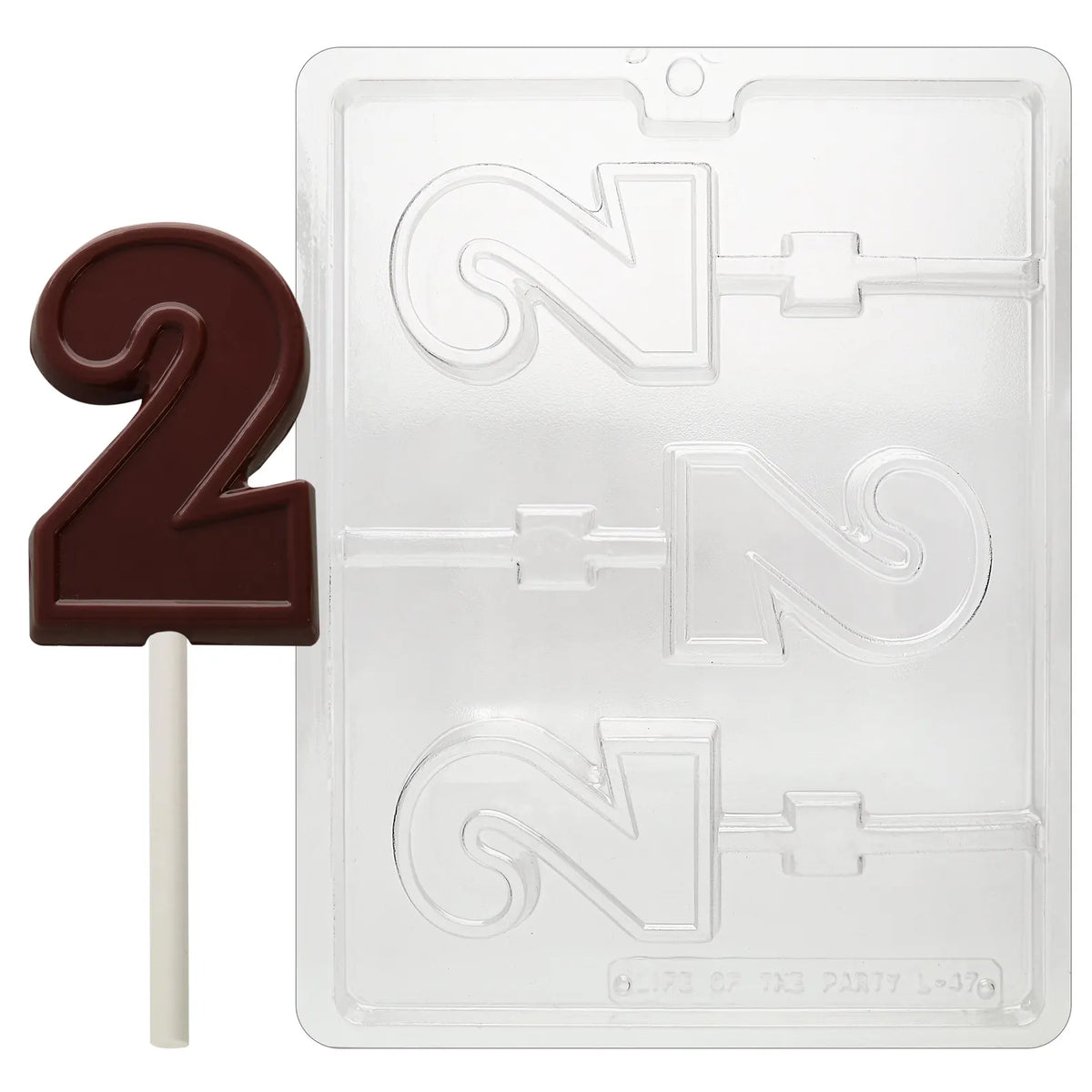 NUMBER LOLLY CHOCOLATE MOULD