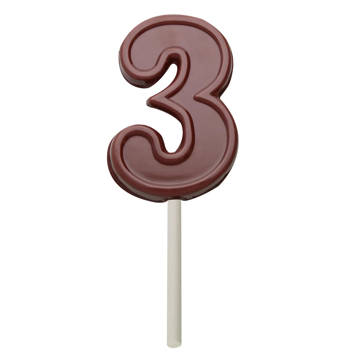 NUMBER LOLLY CHOCOLATE MOULD