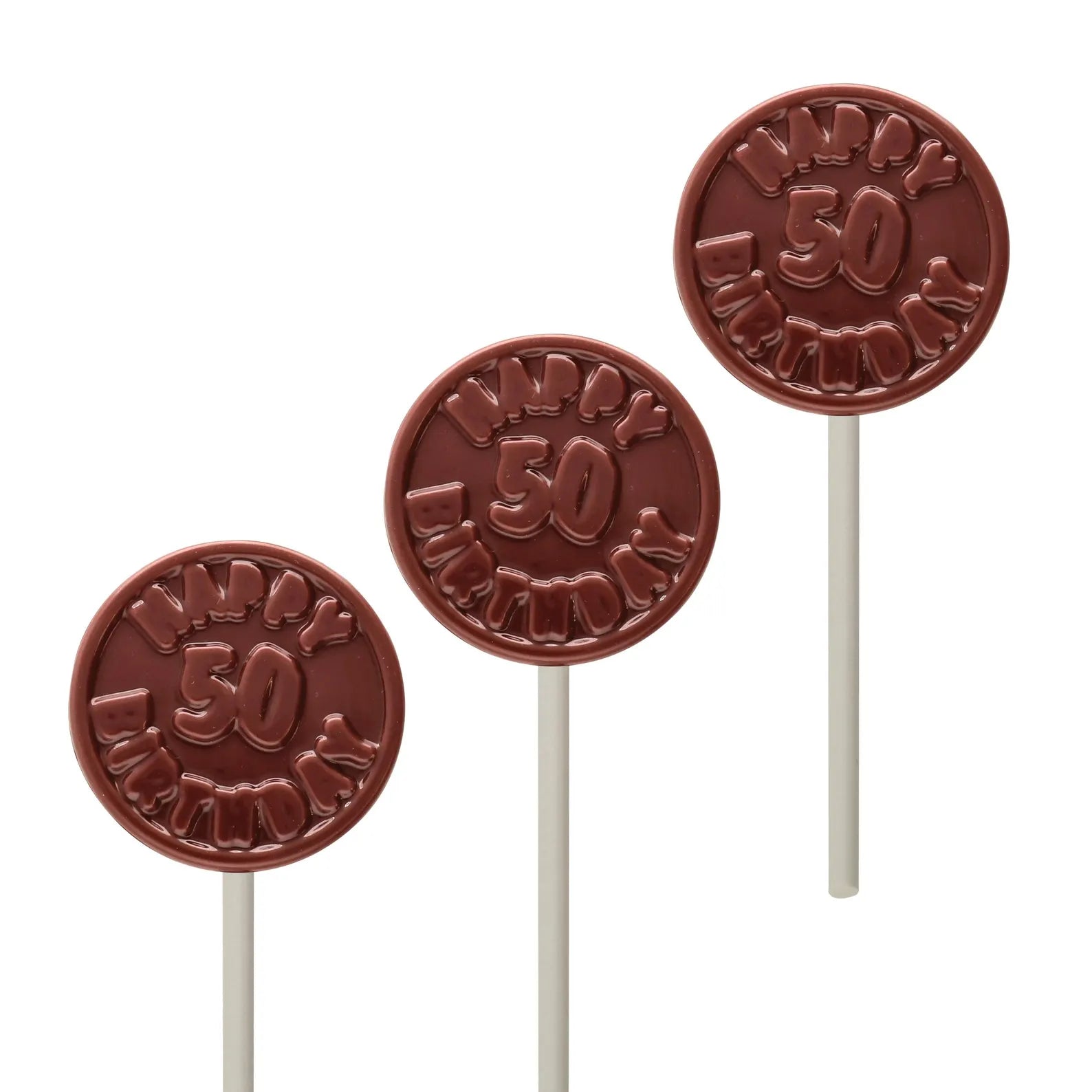 Happy 50th Birthday Chocolate Lolly Mould