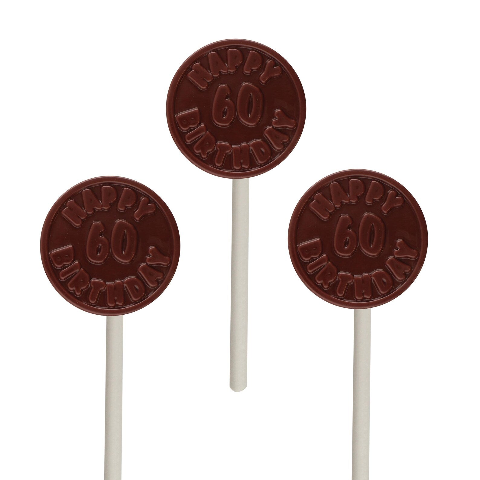 Happy 60th Birthday Chocolate Lolly Mould