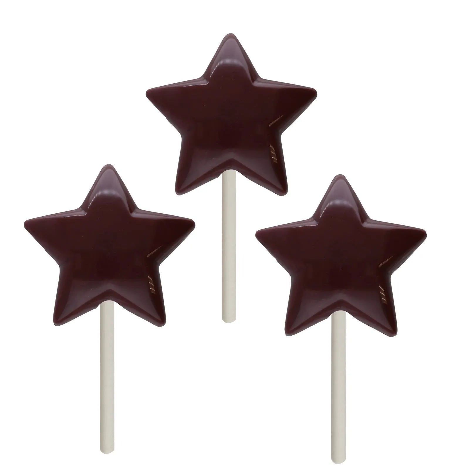 ROUNDED STAR LOLLY CHOCOLATE MOULD