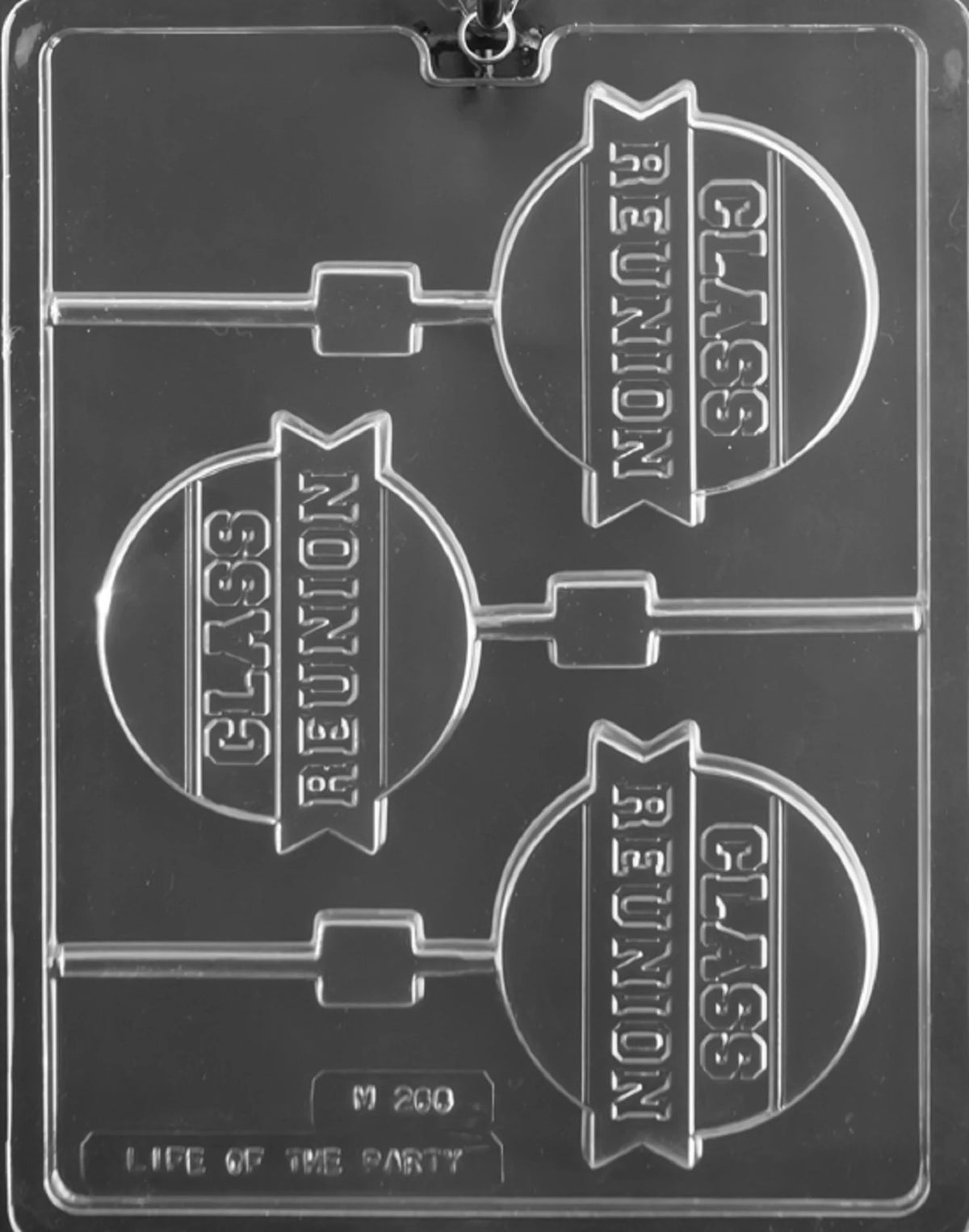 Class Reunion Lollipop Chocolate Candy Mould