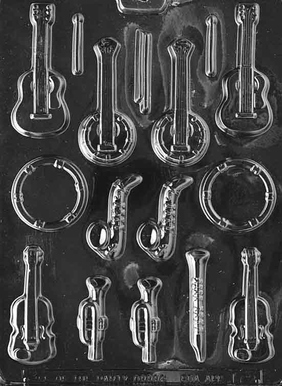 MUSICAL INSTRUMENTS CHOCOLATE MOULD