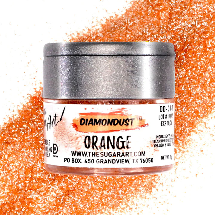 Orange DiamonDust Edible Glitter  3g