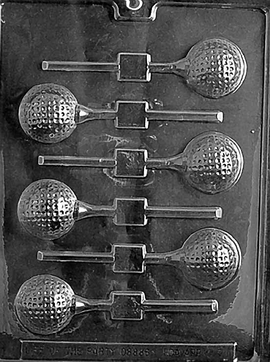 GOLF BALL LOLLY CHOCOLATE MOULD