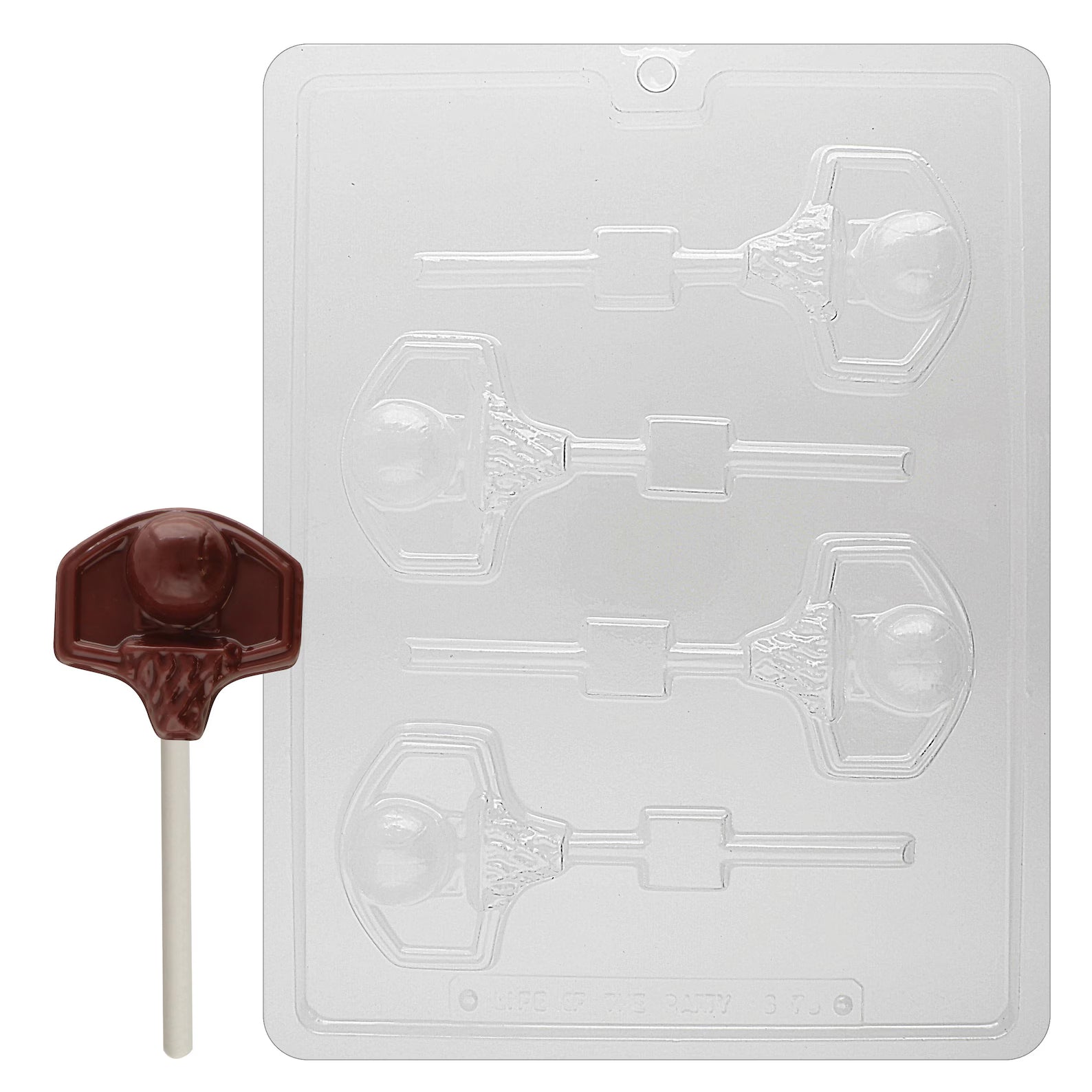 Basketball & Net Lolly Lollipop Chocolate Candy Mould