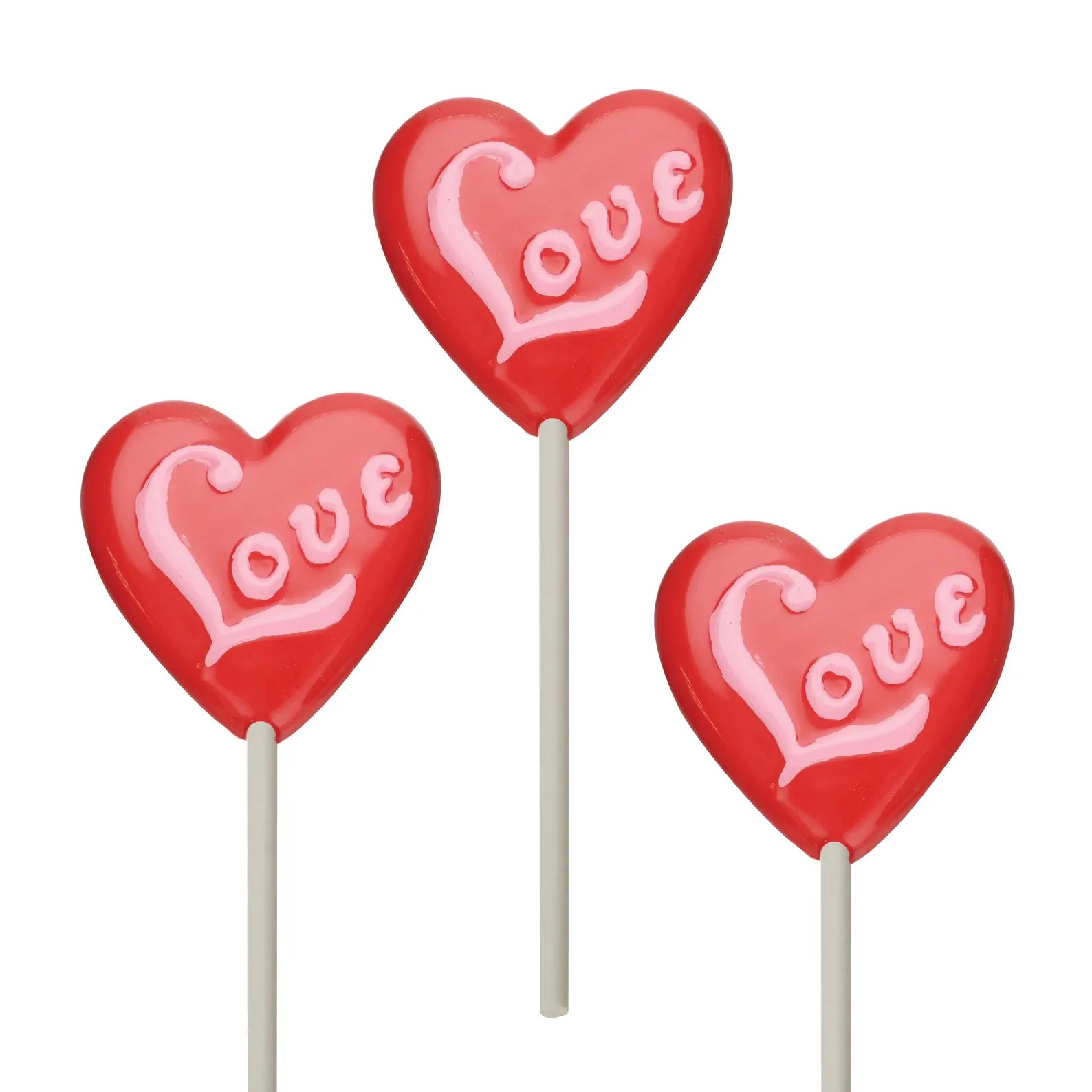 Love Heart Lollipop Chocolate Candy Mould