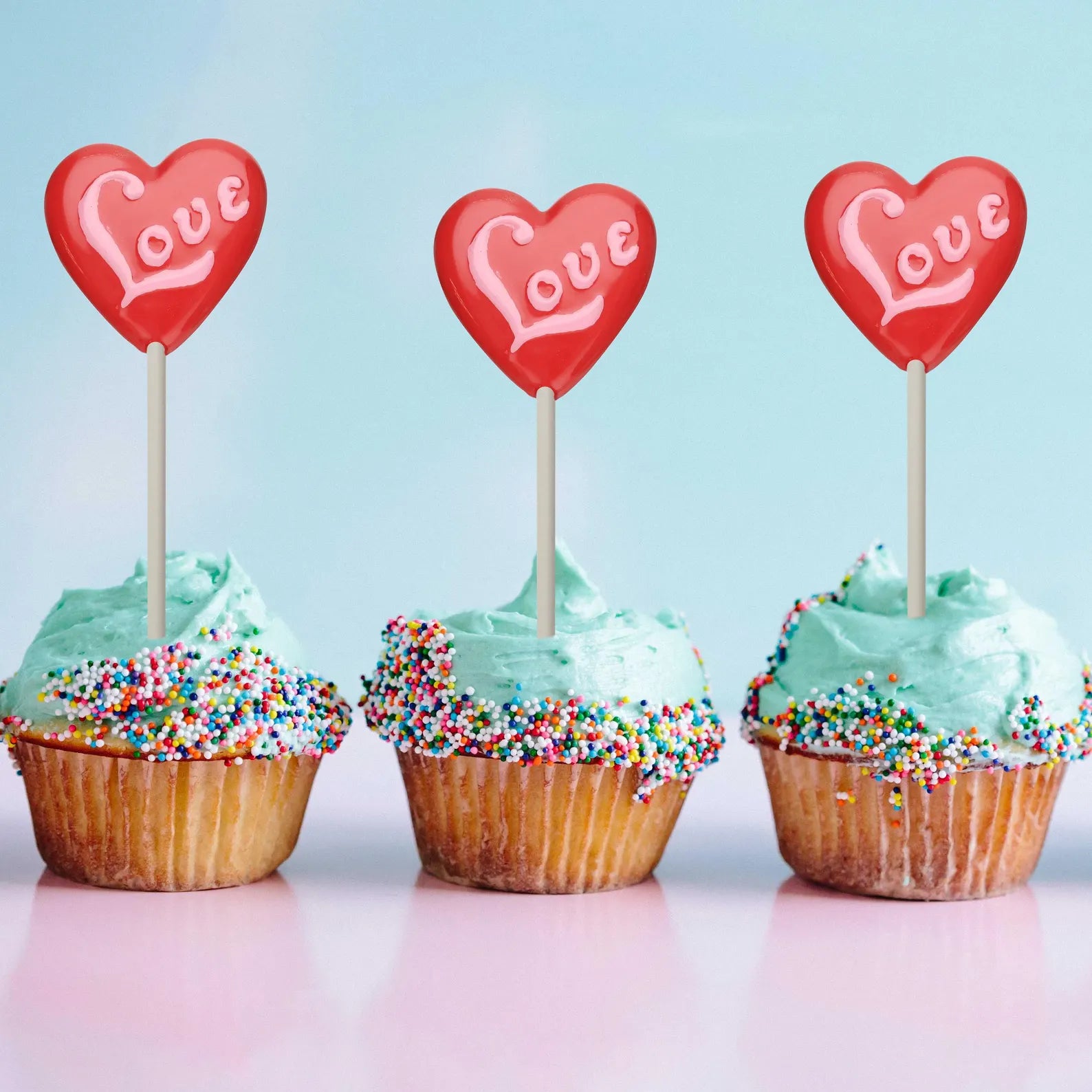 Love Heart Lollipop Chocolate Candy Mould