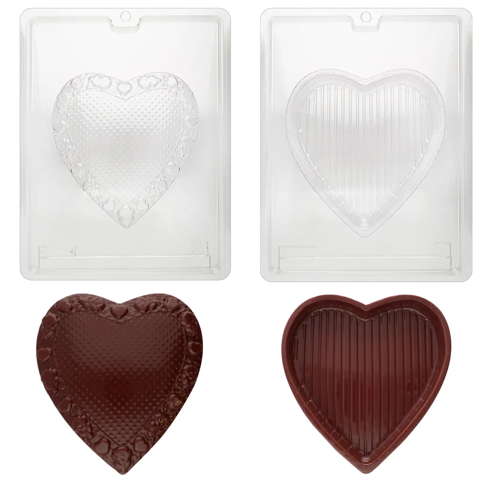 FANCY TOP LARGE HEART POUR BOX Chocolate Box Mould