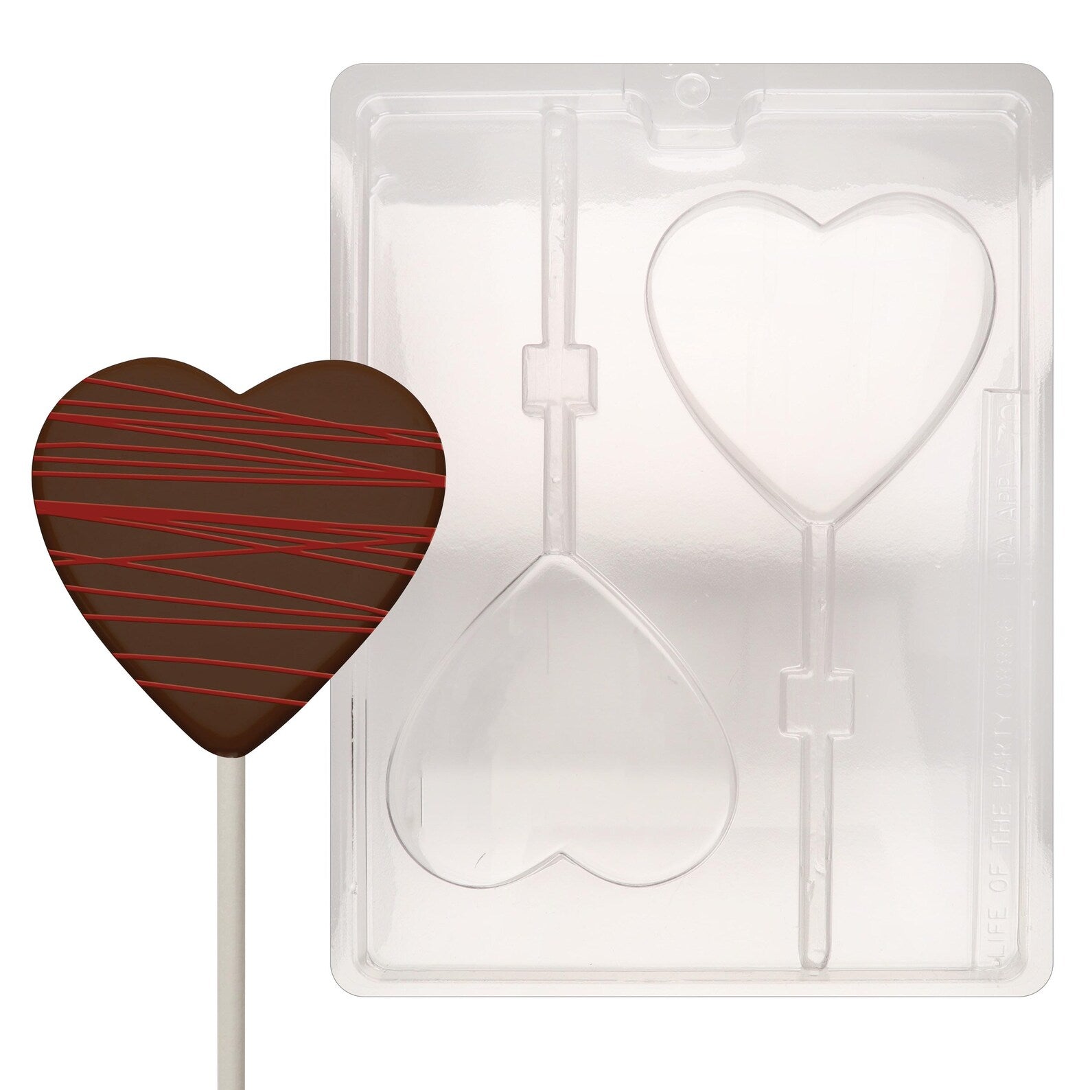 LARGE HEART LOLLY Chocolate Mould