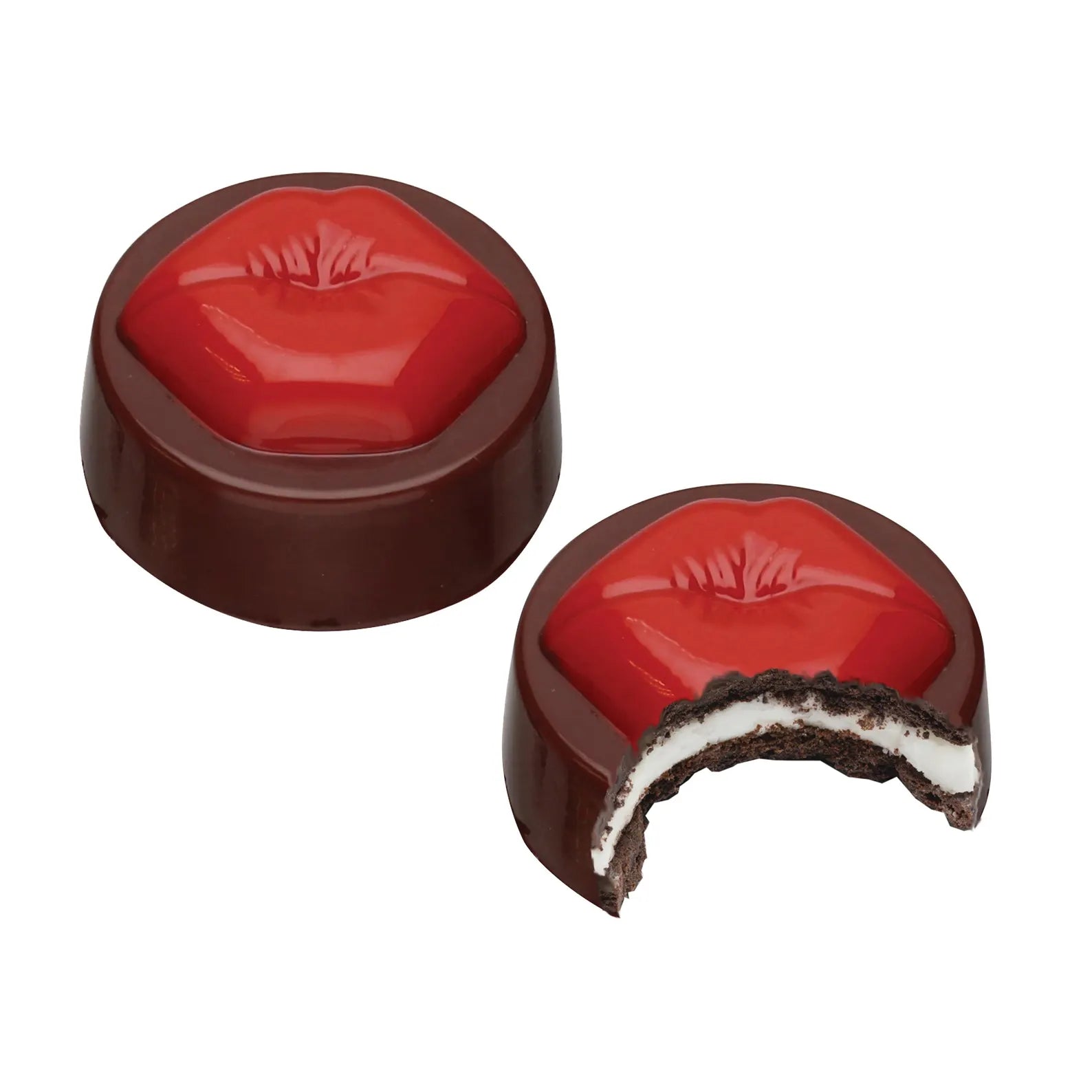 LIPS ON A COOKIE CHOCOLATE MOULD
