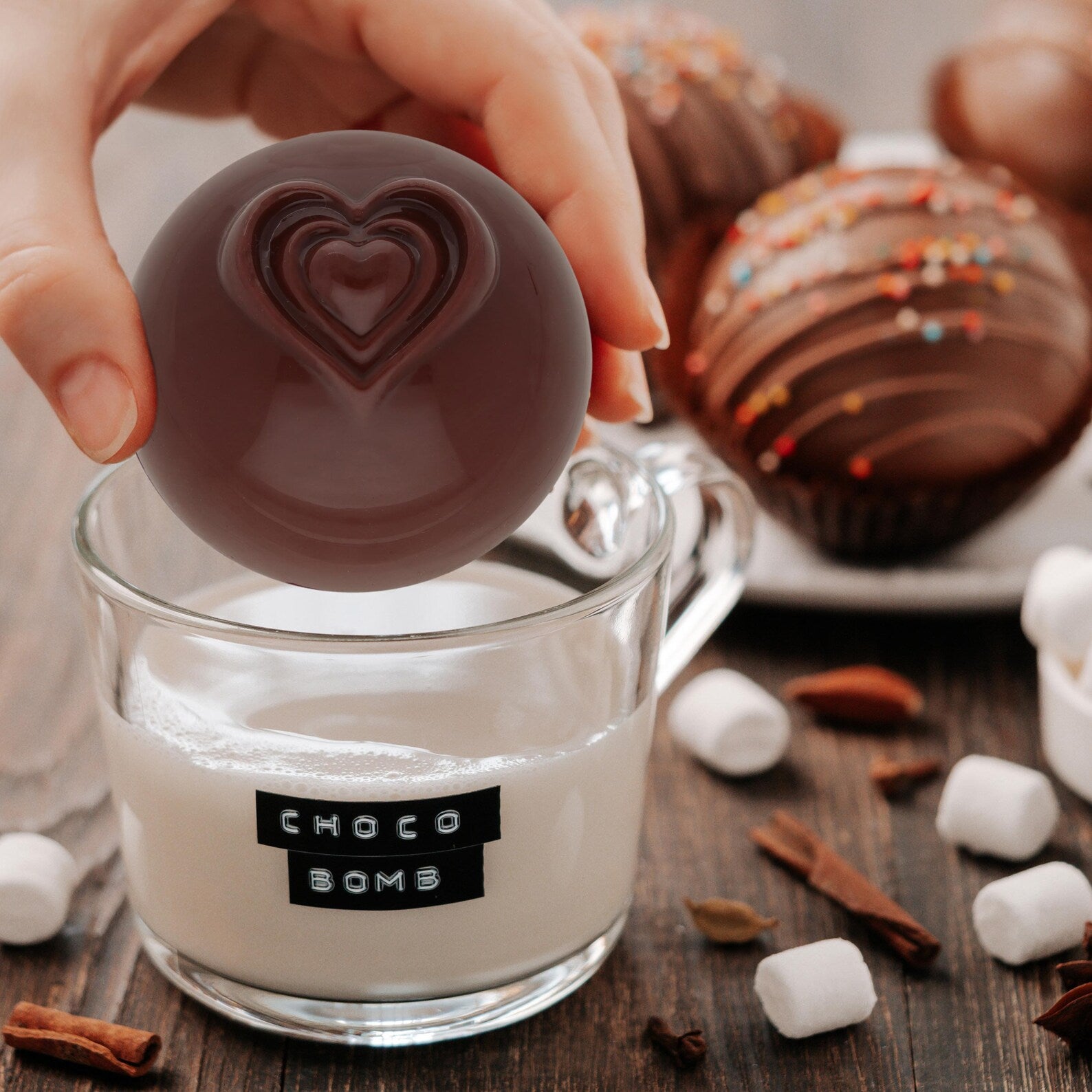 Heart Bath Bomb Chocolate Mould
