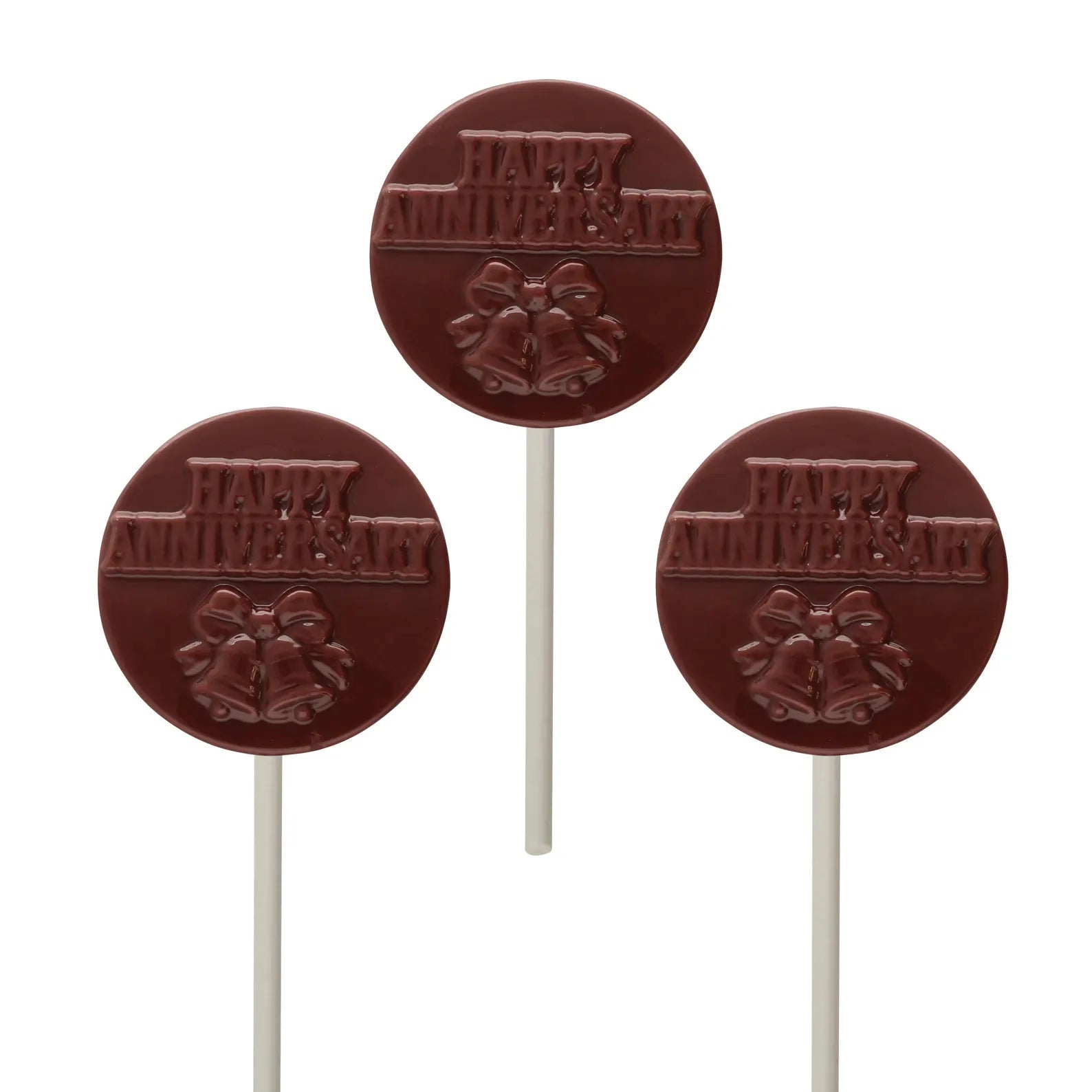Happy Anniversary Lollipop Chocolate Candy, Plaster or Soap Mould