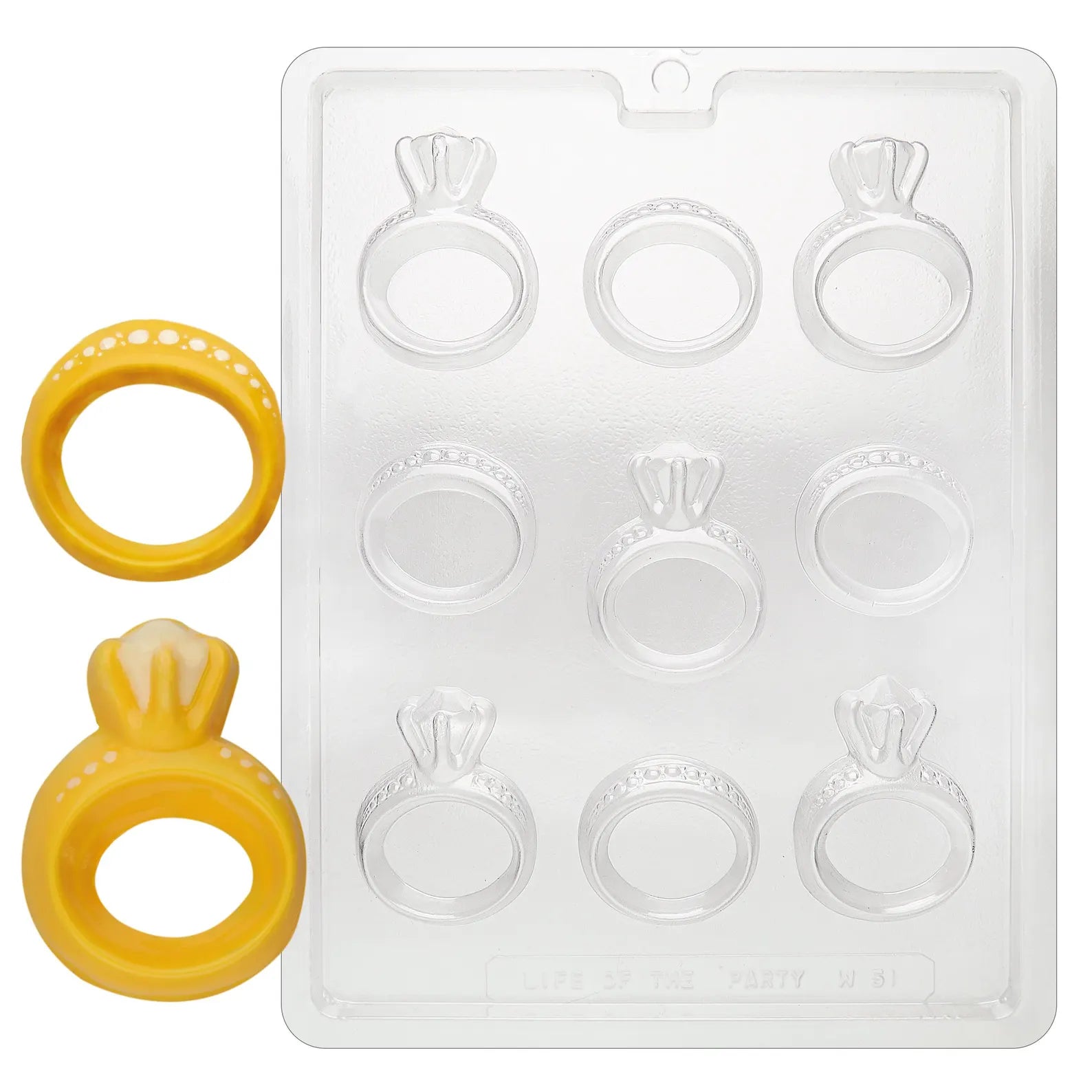 ENGAGEMENT/WEDDING RING CHOCOLATE MOULD