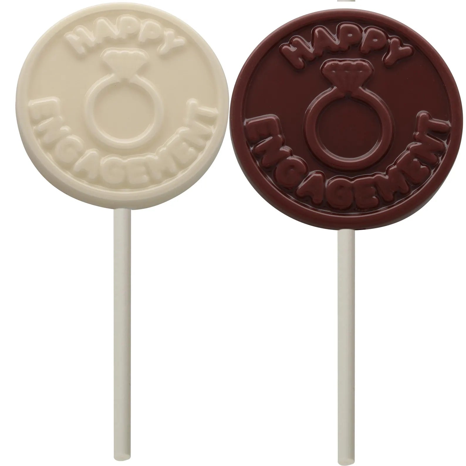 Happy Engagement Chocolate Lolly Mould