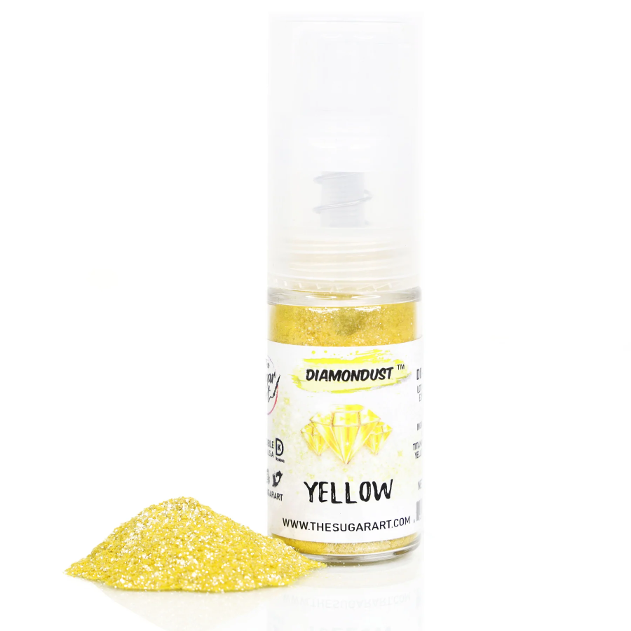 Yellow DiamonDust Edible Glitter Spray 4g