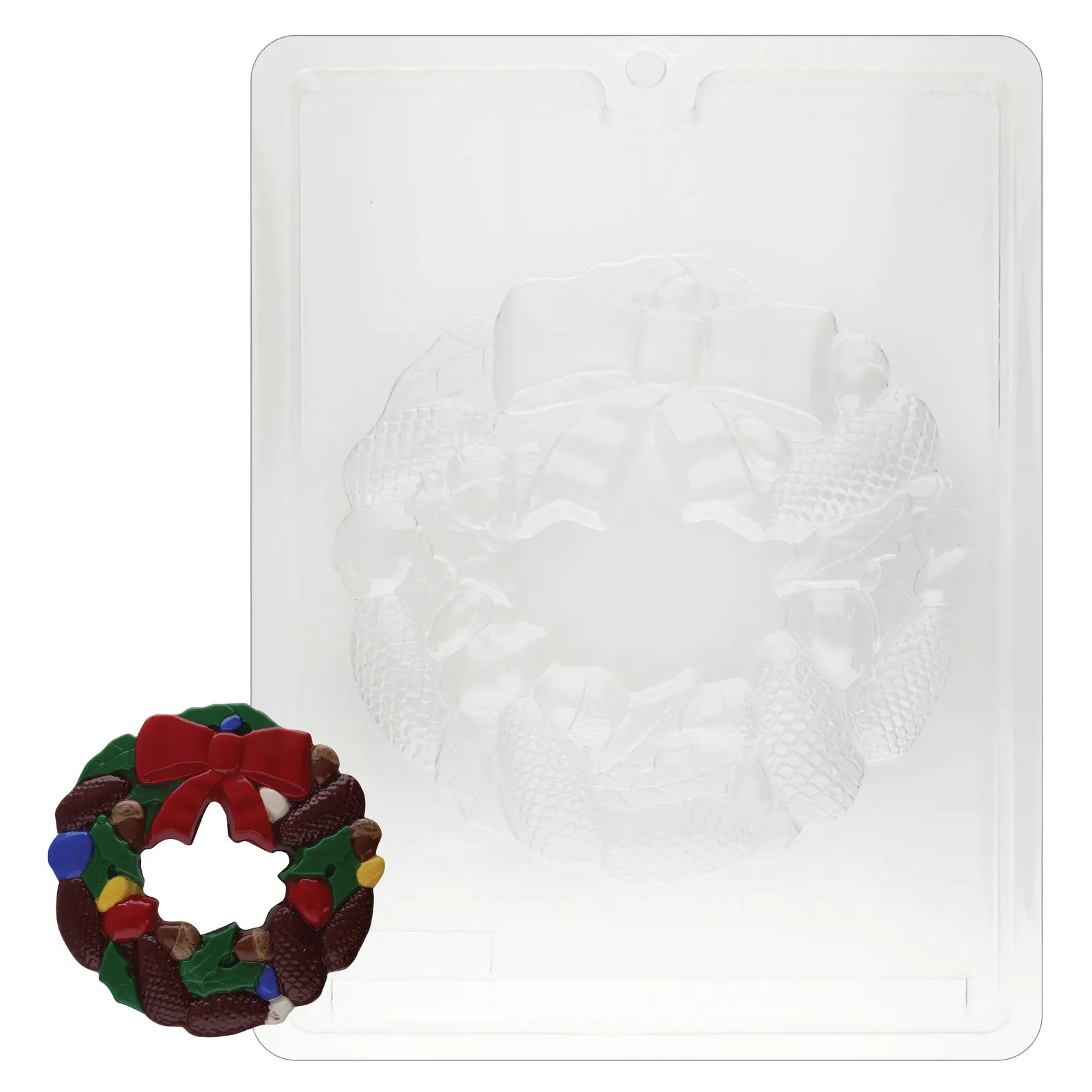 WREATH WITH HOLE POUR BOX CHOCOLATE MOULD