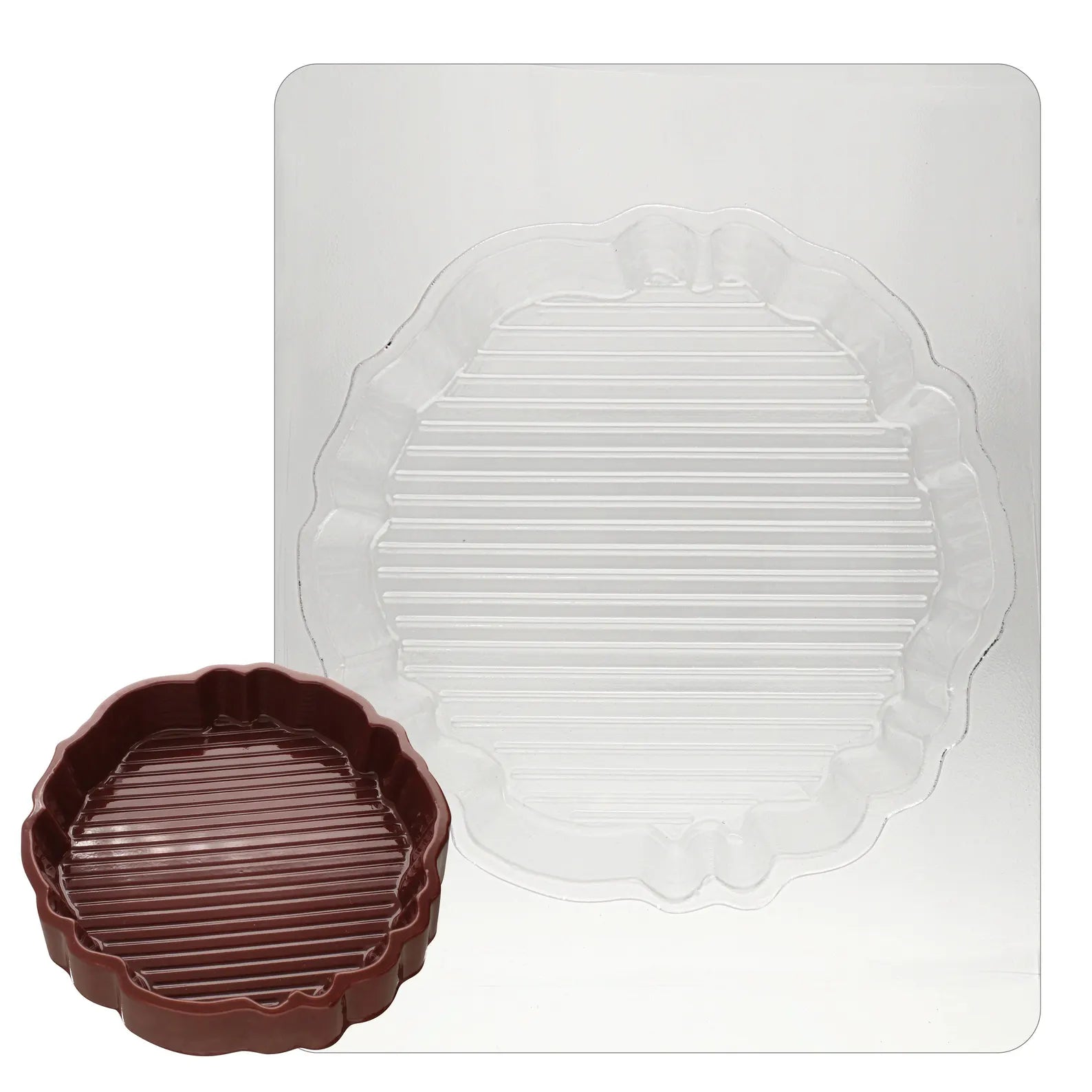 WREATH WITH HOLE POUR BOX CHOCOLATE MOULD