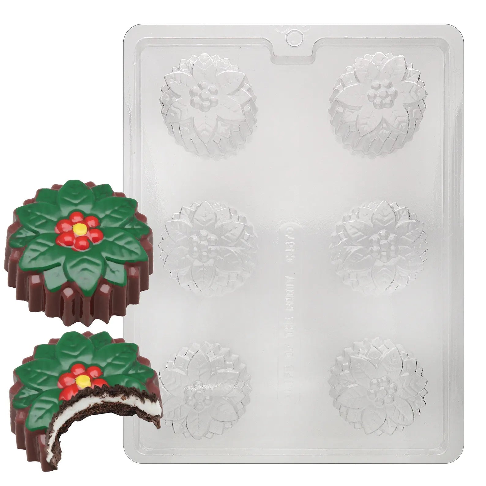 Poinsettia Cookie Chocolate Mould