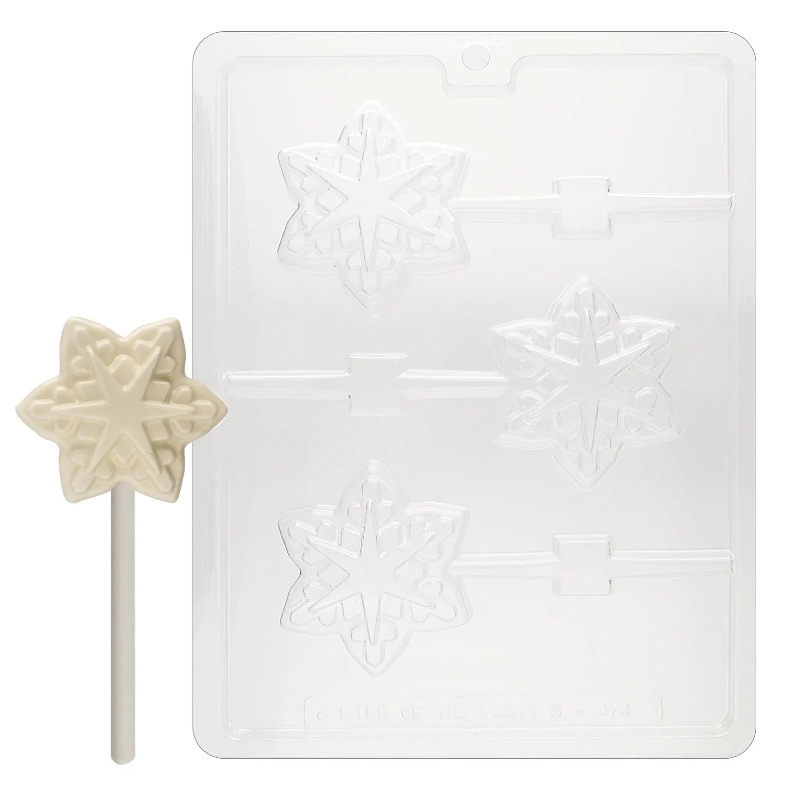 Snowflake Geo Lolly Chocolate Mould