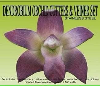 Dendrobium Orchid Cutter And Veiner Set