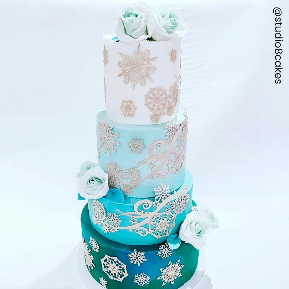 Frozen Crystal - 3D Large Lace Strip Mat