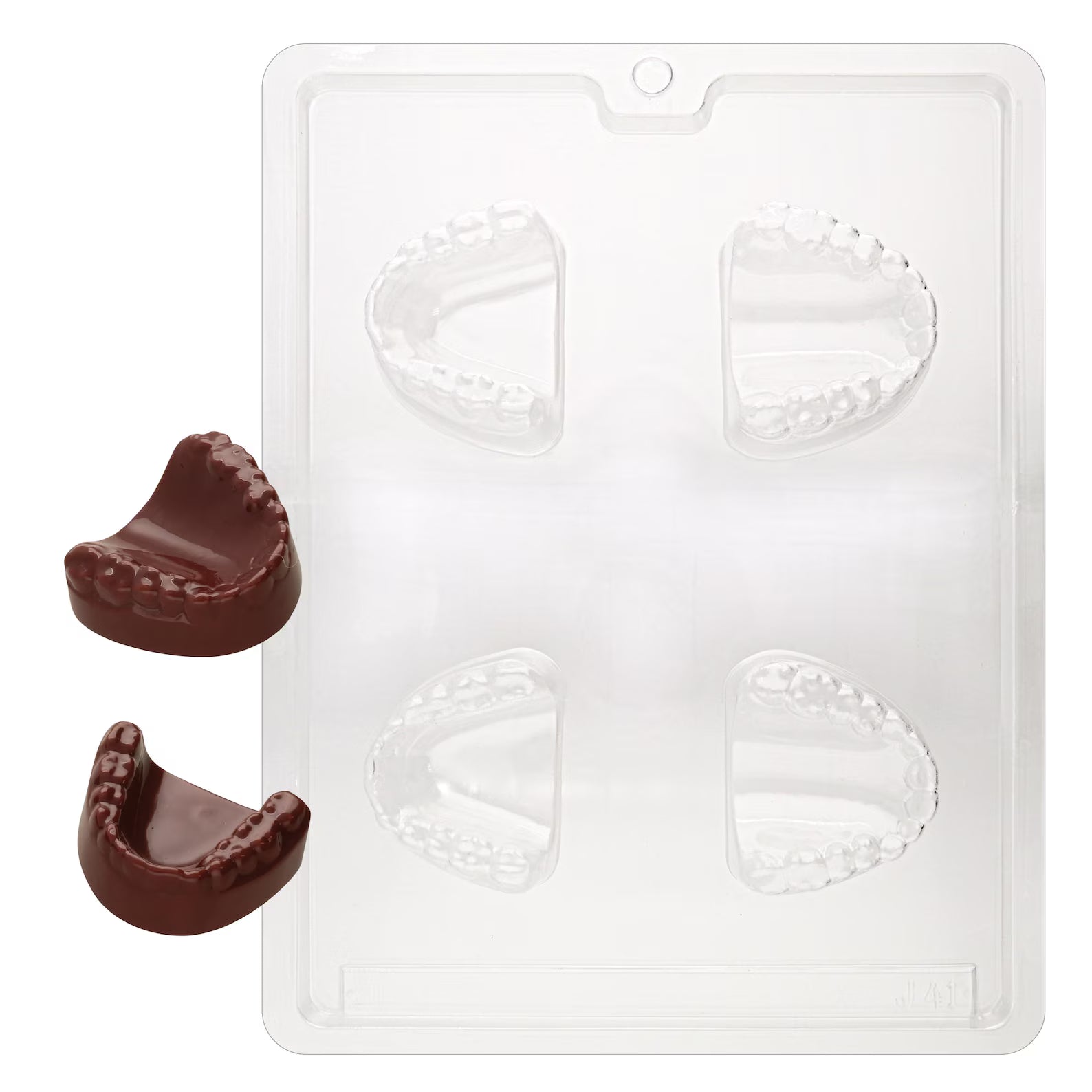 False Teeth Denture Chocolate Candy, Plaster or Soap Mould