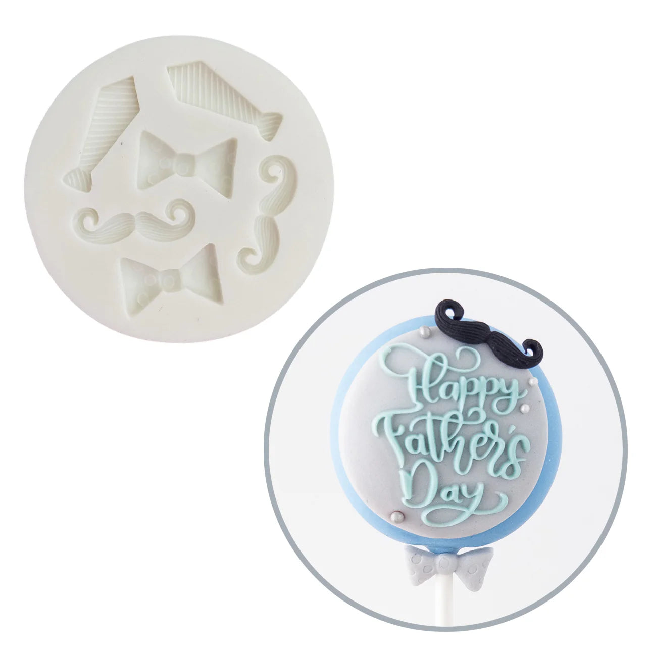 Moustache and Tie Silicone Mould