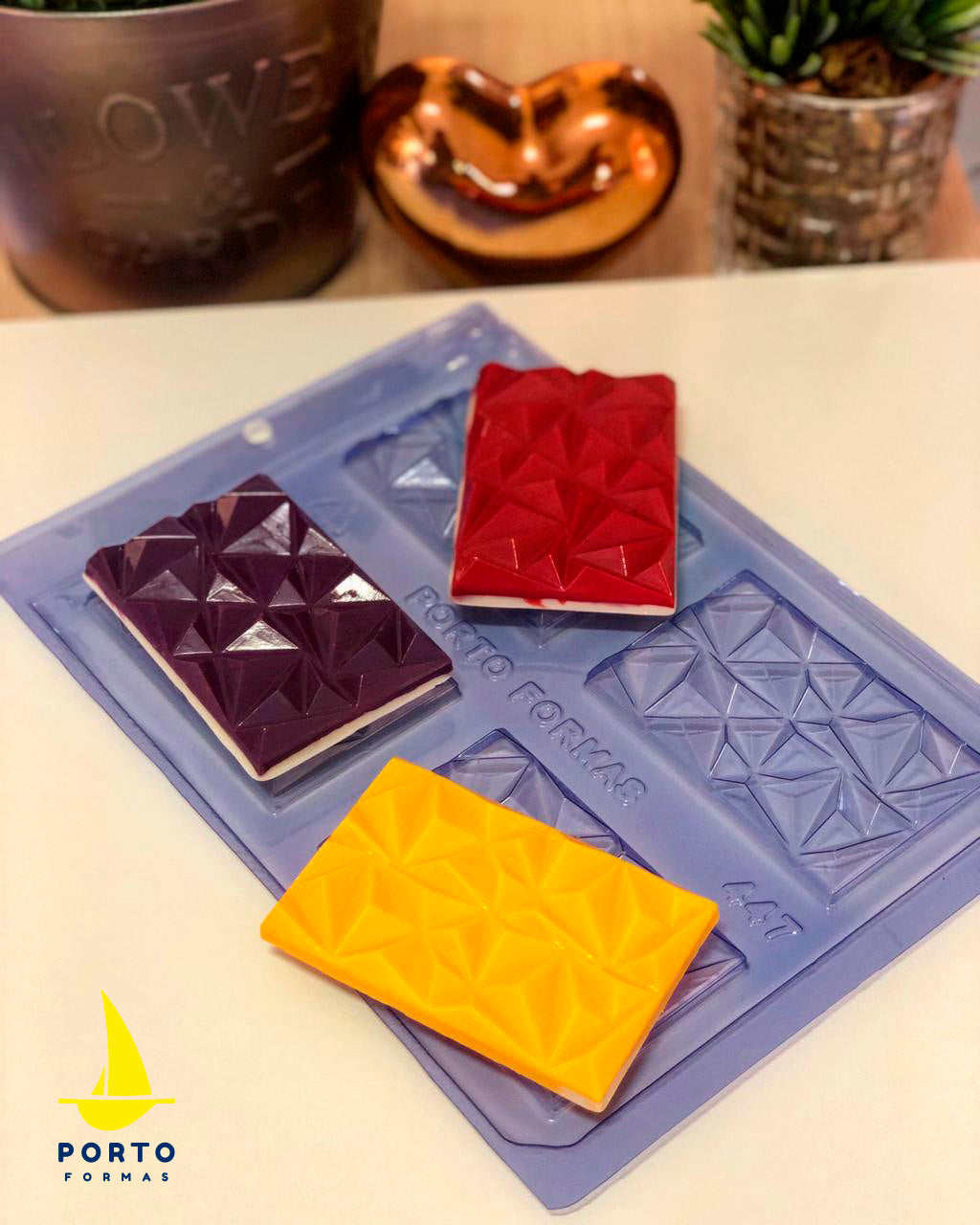 3D Diamond Tablet Chocolate Mould