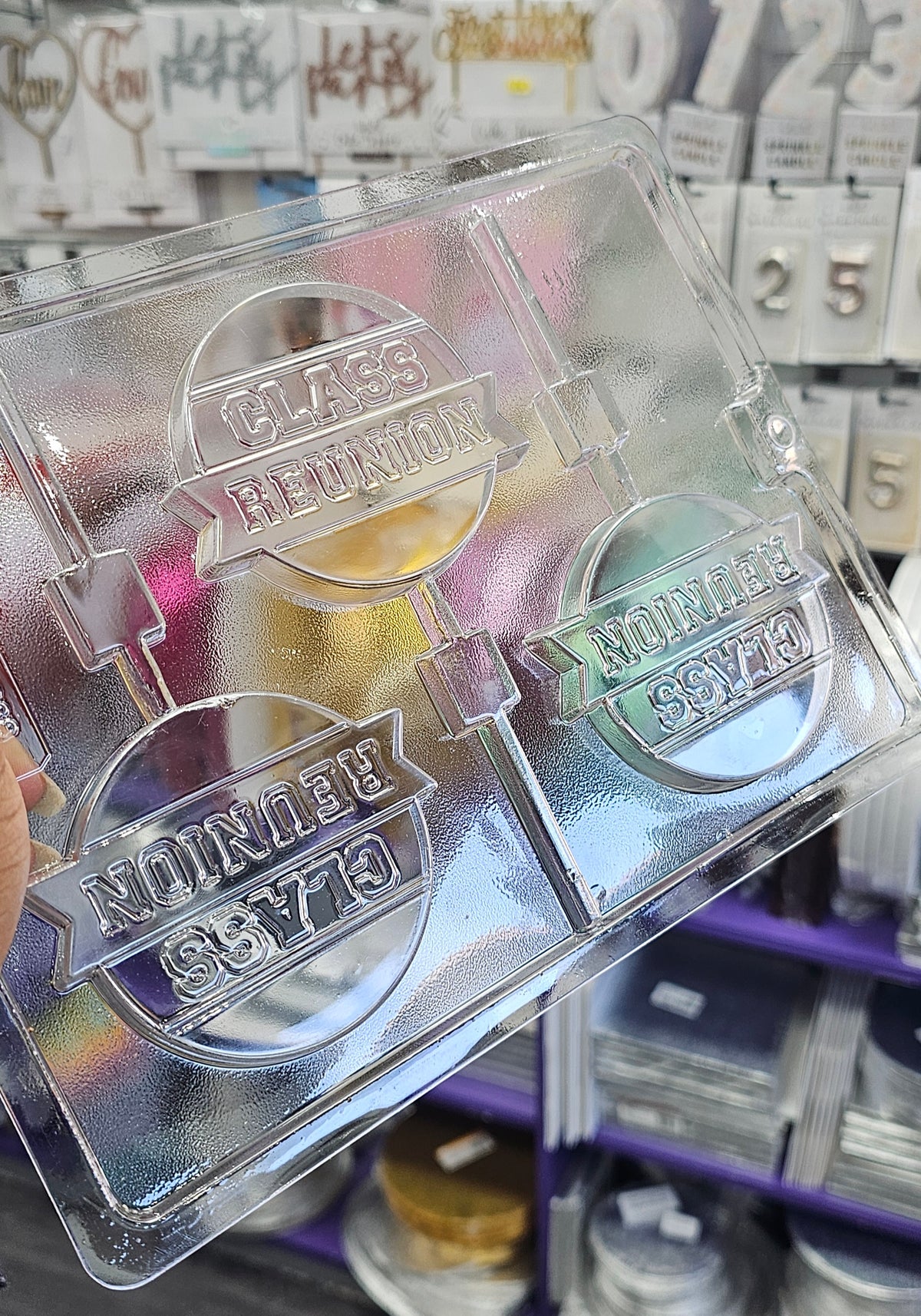 Class Reunion Lollipop Chocolate Candy Mould