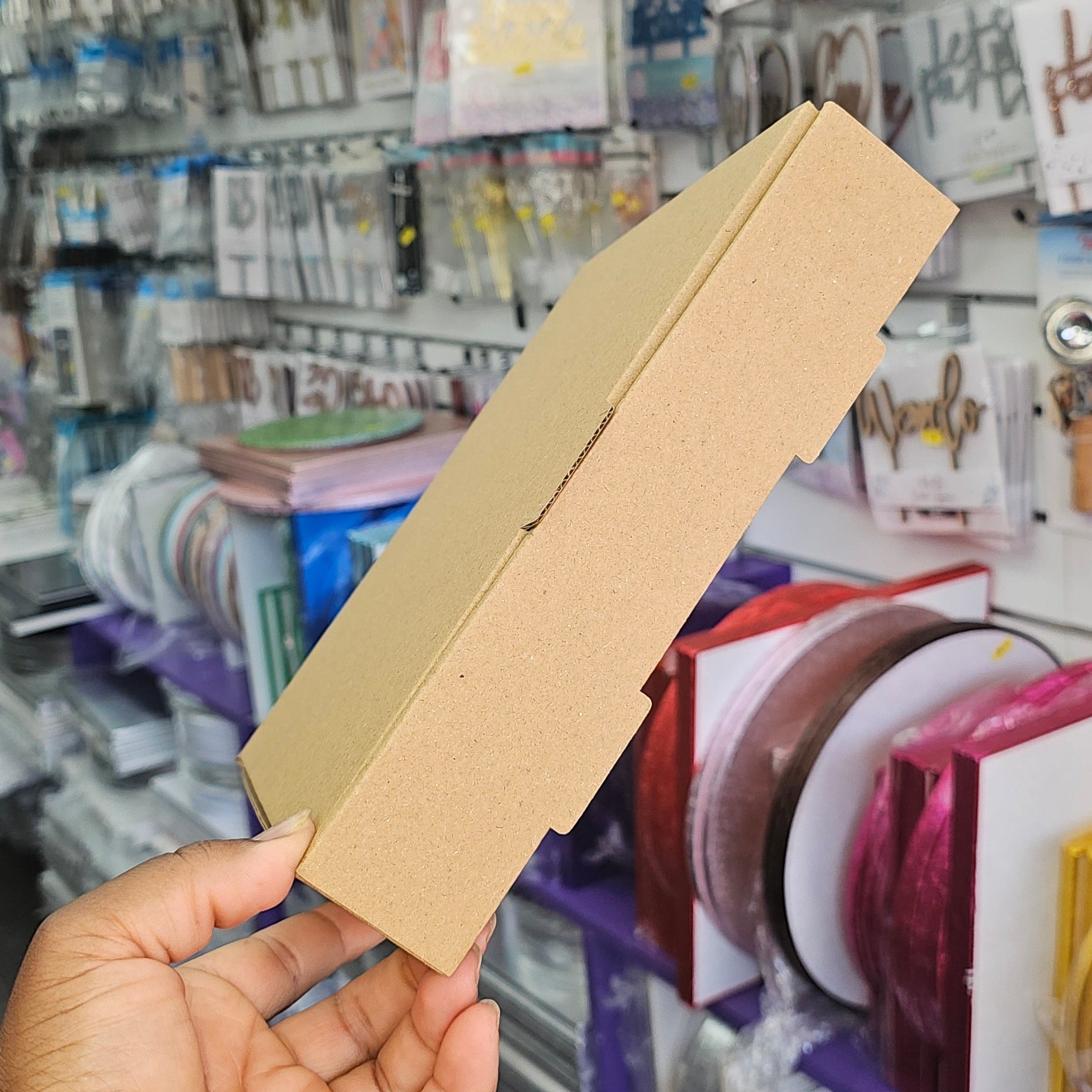 Brown Kraft Square Cardboard/ Postal Box for cakes, cookies, pizza and more