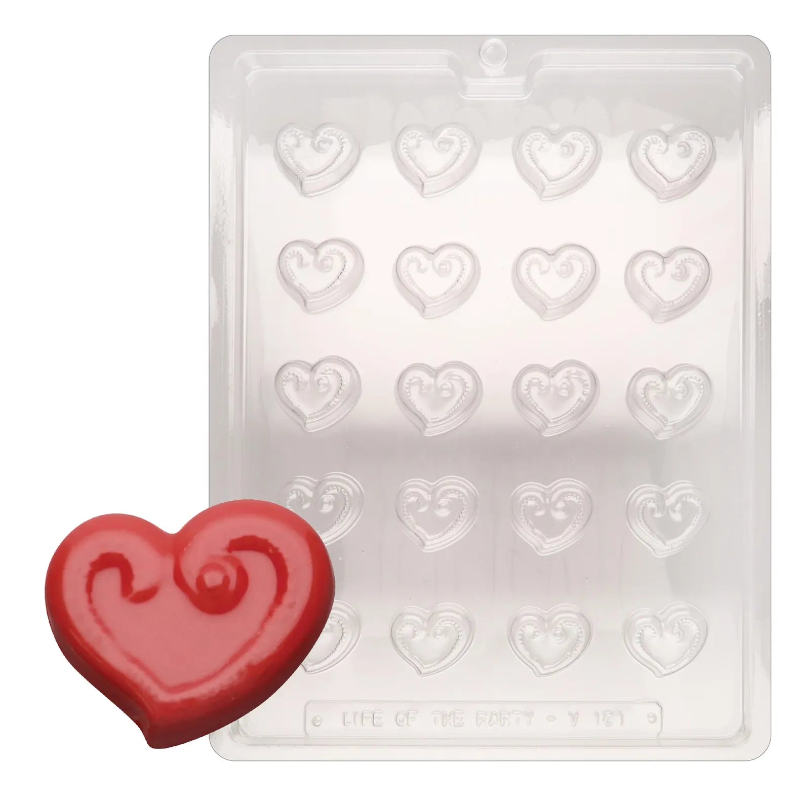 Heart Swirl Toppers Chocolate Mould