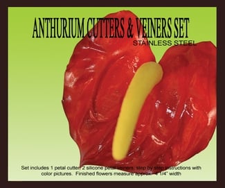 ANTHURIUM cutters and veiners set