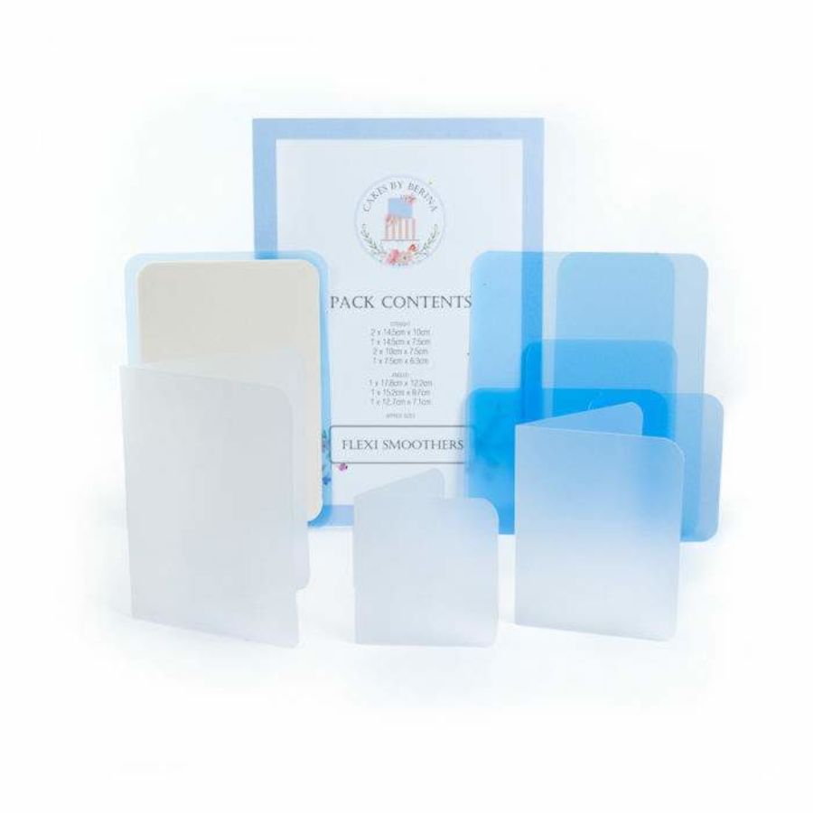 Pack 9 Flexi Smoother & Angled Icing Smoothers - CAKES BY BERINA