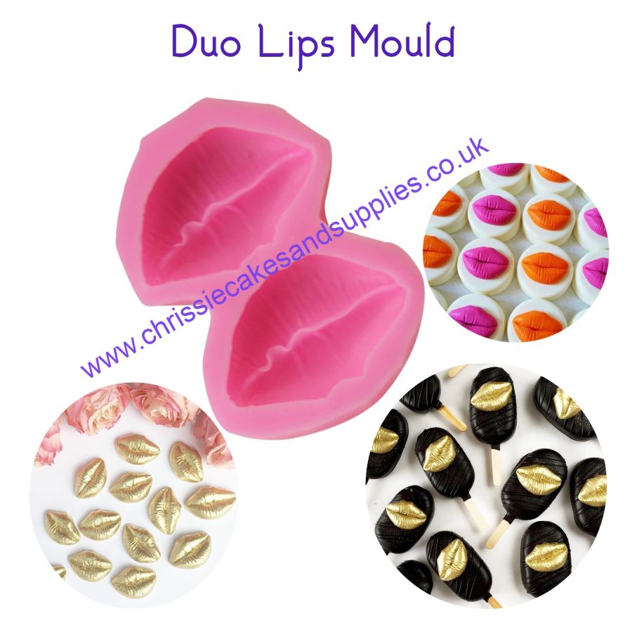 Duo Lips silicone mould