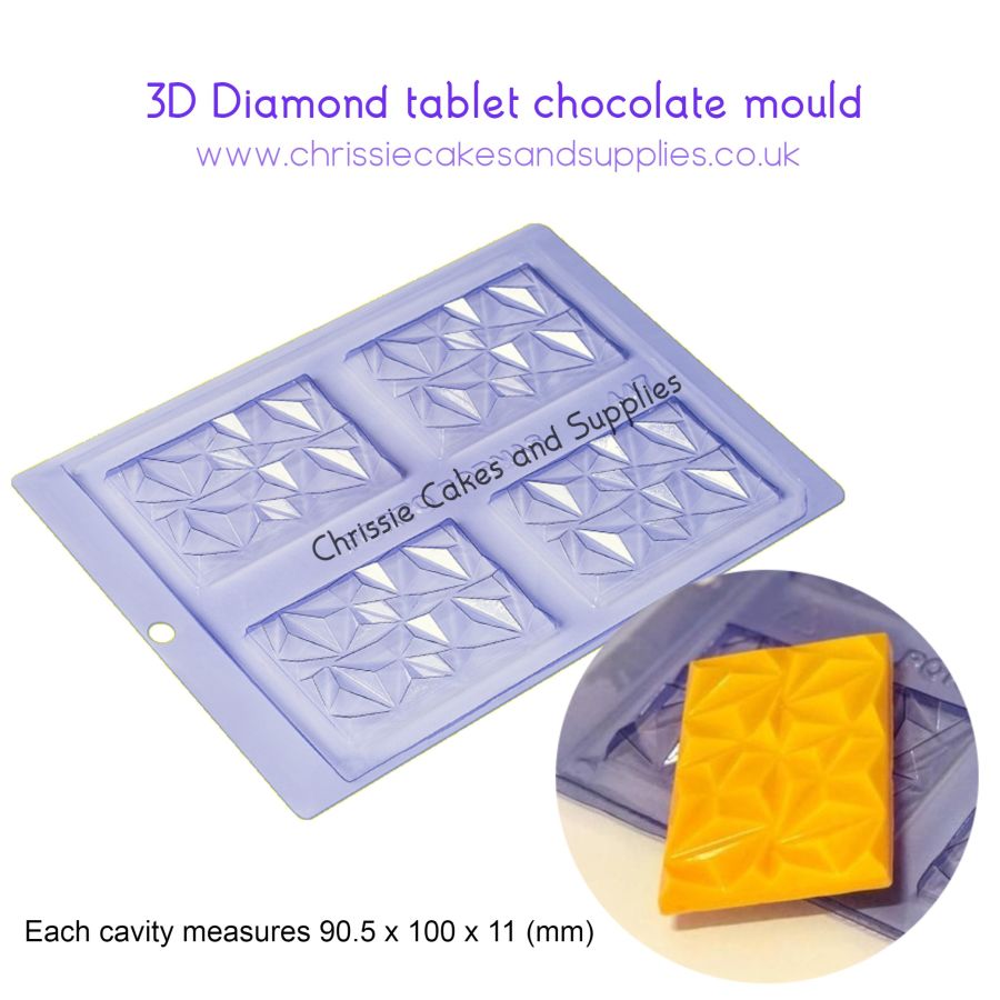 geometric chocolate bar mould