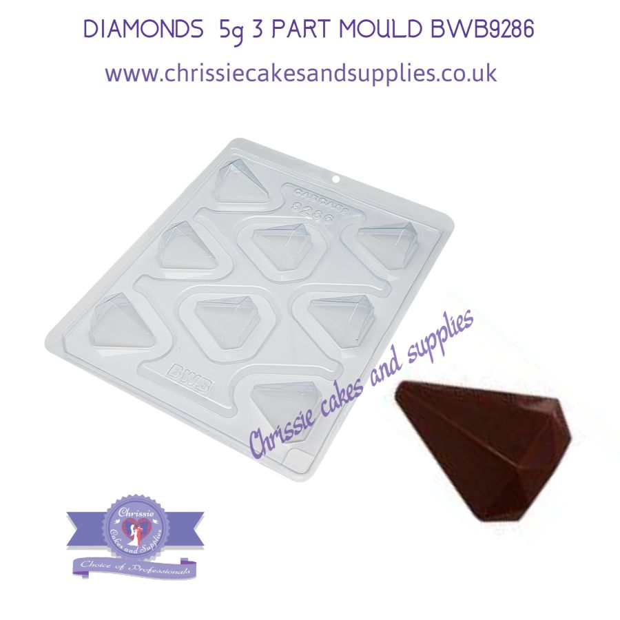 DIAMONDS 5g 3 PART CHOCOLATE MOULD