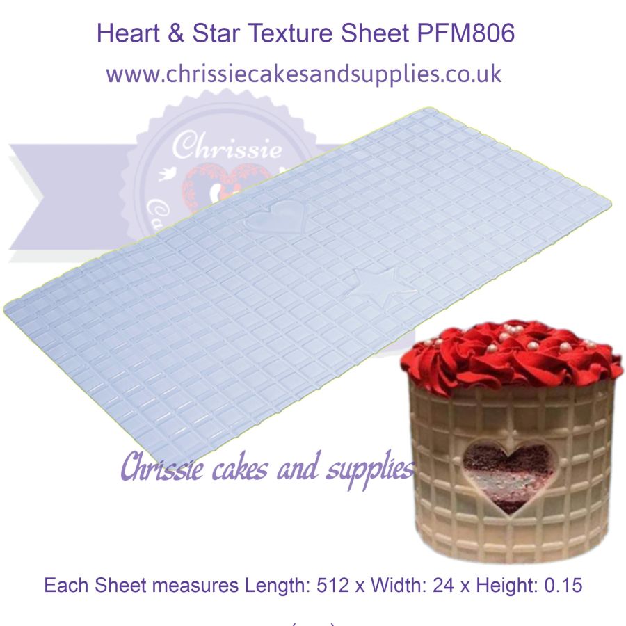 Heart & Star Texture Sheet PFM806